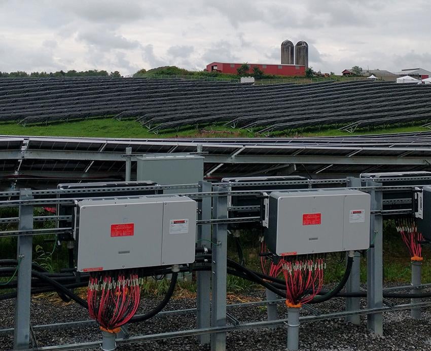 Solar panels on the Gaucho Solar Farm