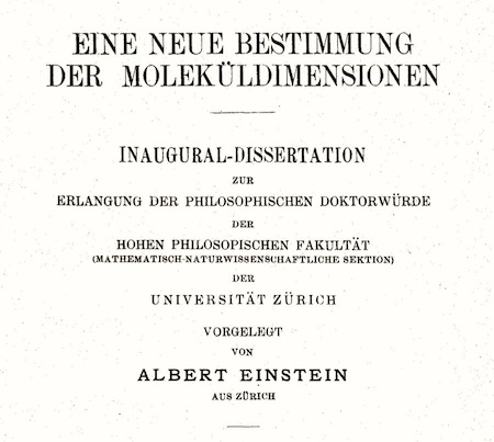 Einstein phd thesis pages
