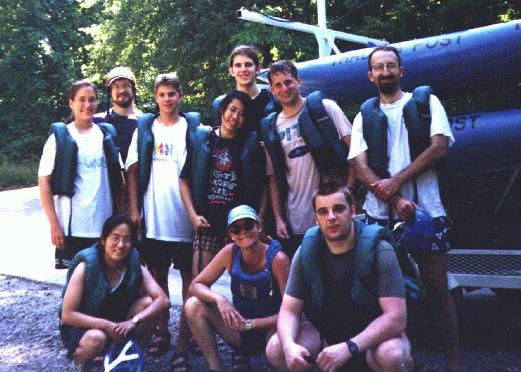 image of Jordan group on rafting trip