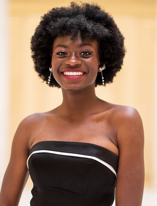 Danielle Obisie-Orlu smiling with black dress 