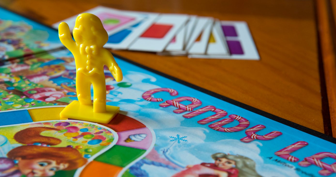 A board game piece in the game Candy Land