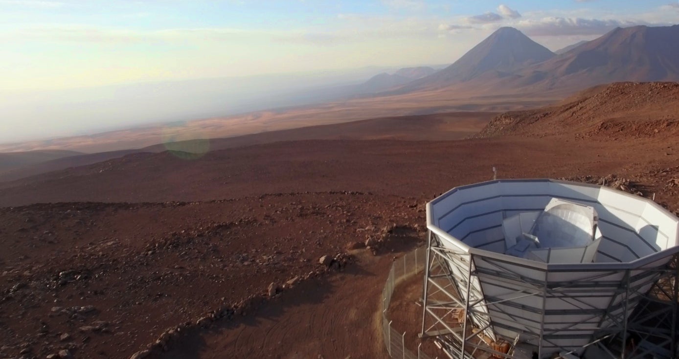A telescope in the desert
