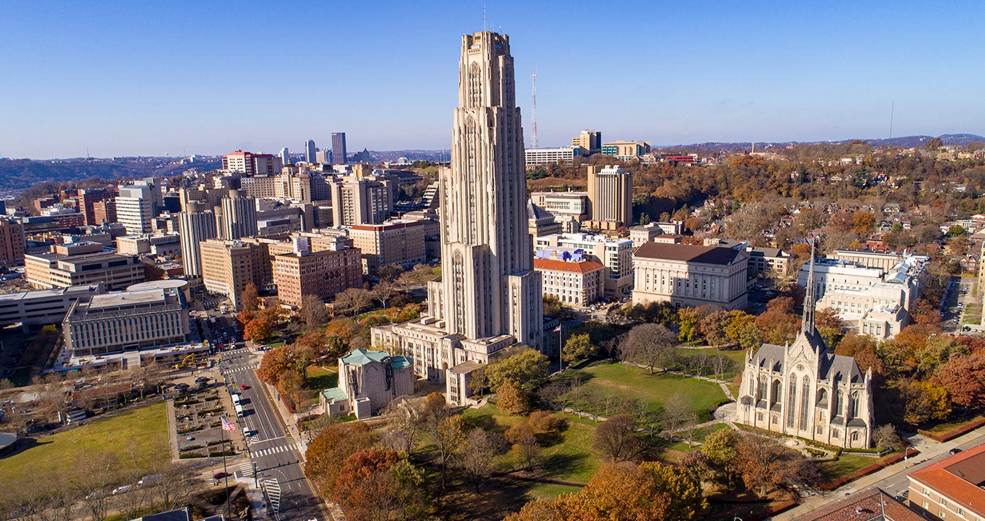 The Cathedral of Learning from above