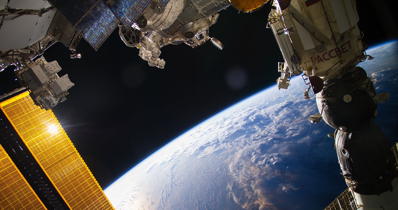 Earth and the ISS