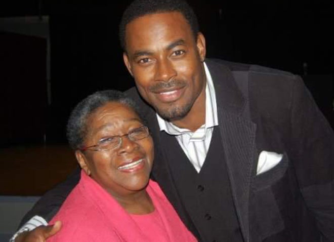 Lillie and actor Lamman Rucker at a National Black Theater Festival. 