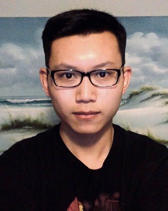Yitian Wang in a black shirt