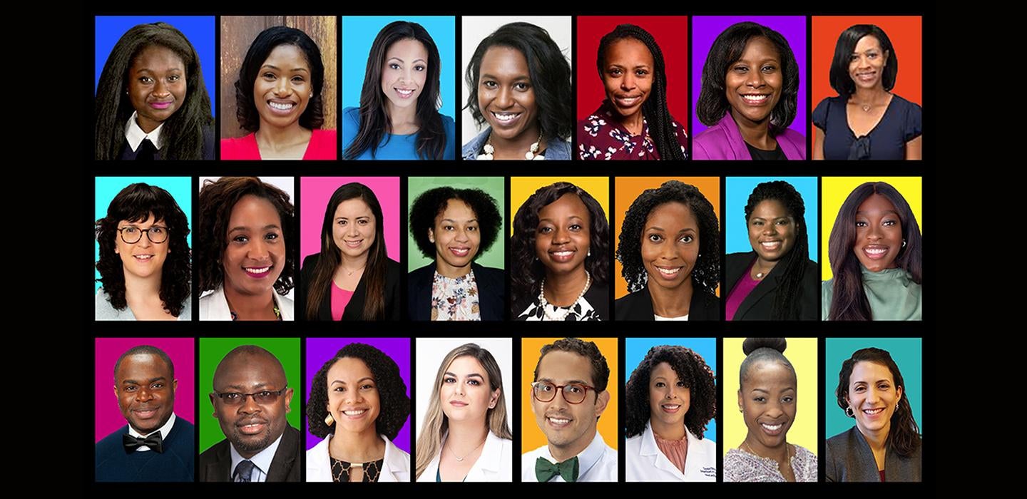 collage of new faculty member portraits 