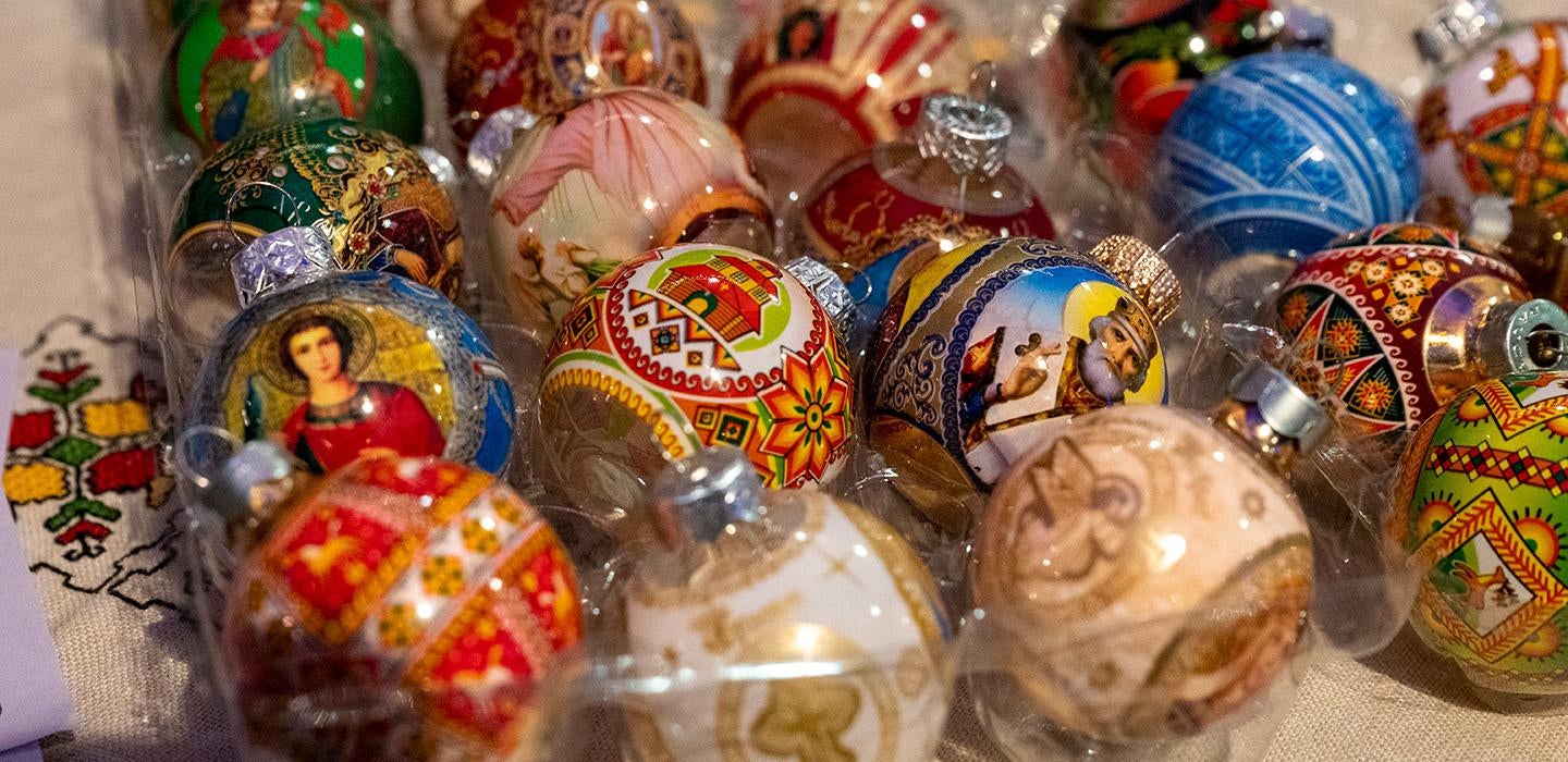 Christmas globe ornaments