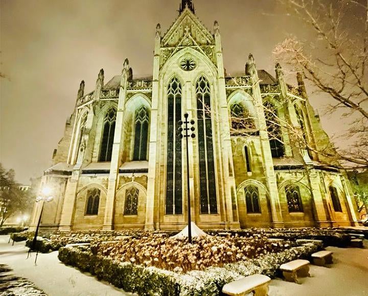 Heinz Chapel during winter