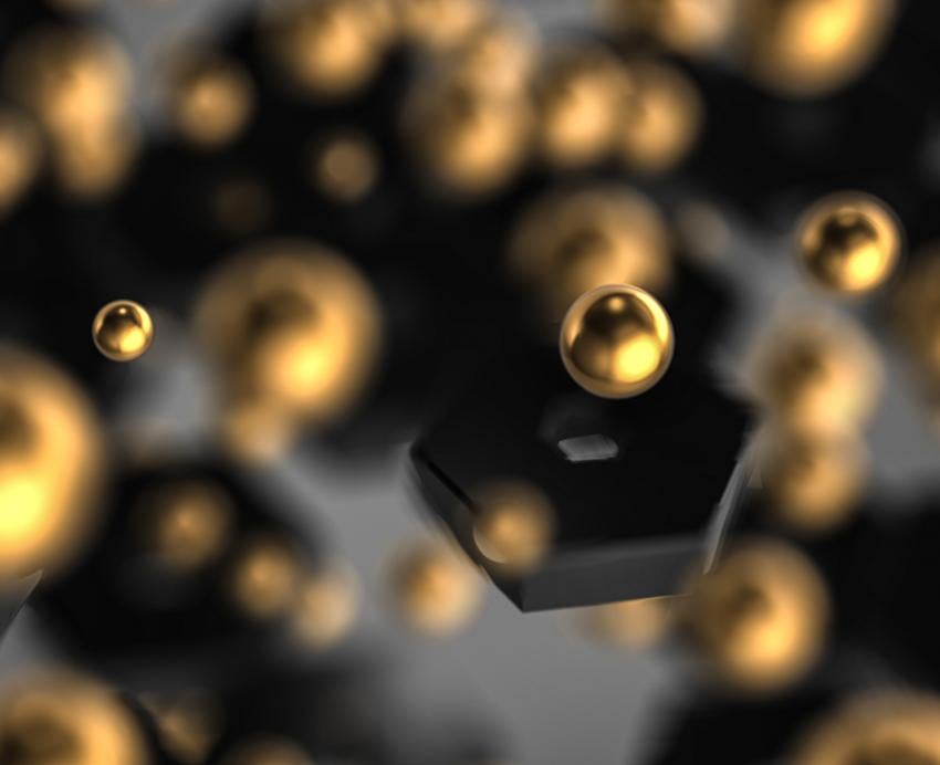 Artistic depiction of particles