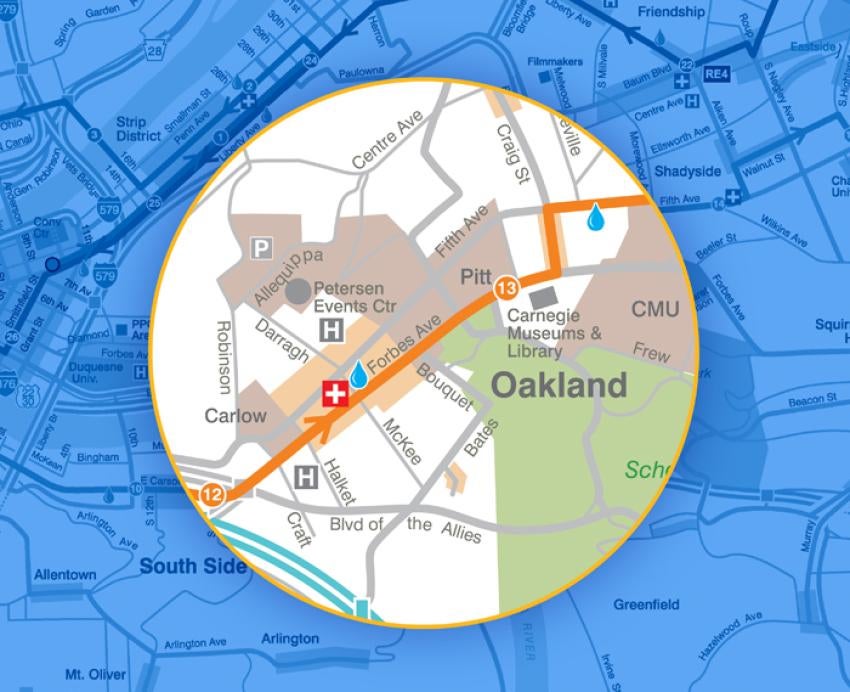 Map of Oakland streets