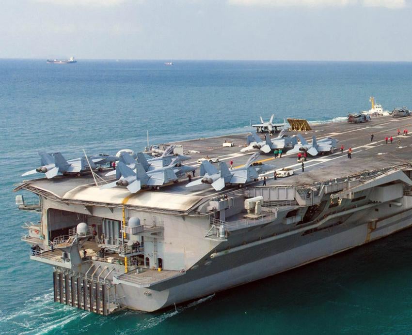 An aircraft carrier