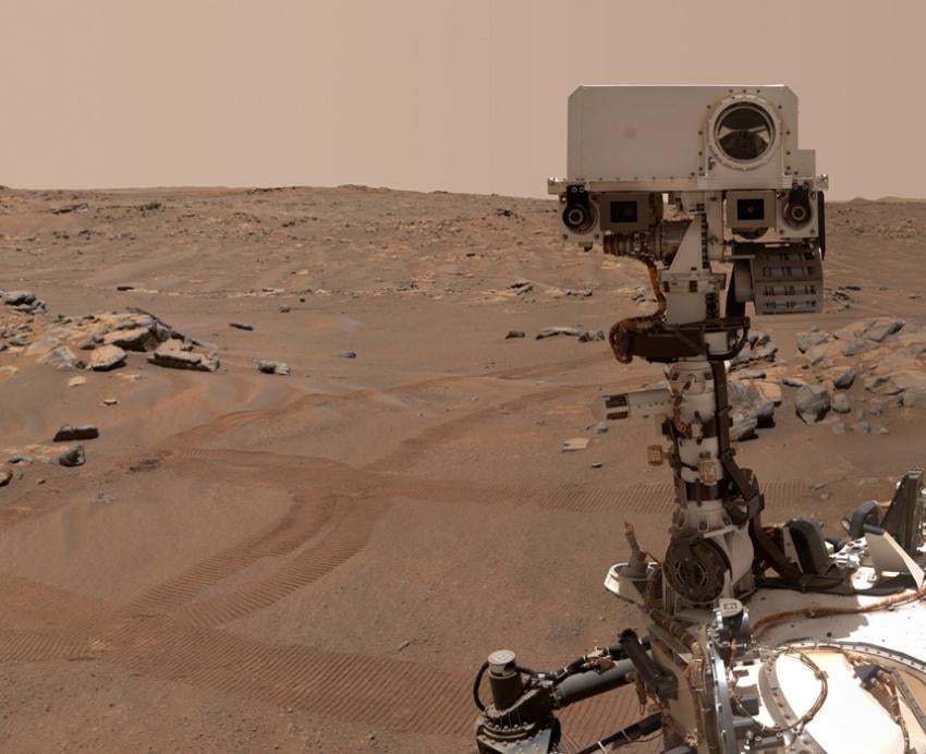 The Perseverance rover on Mars
