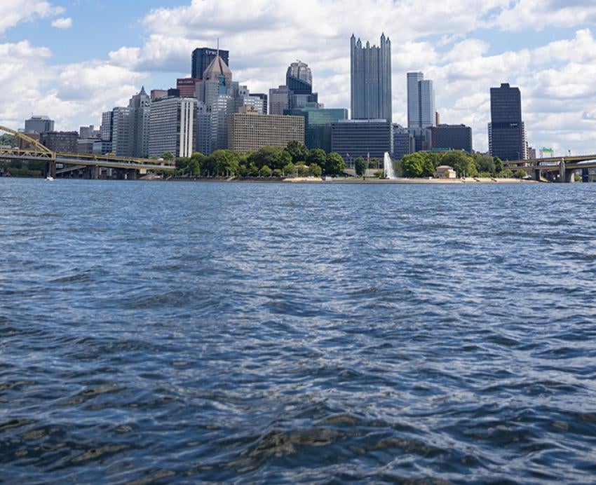 A view of Downtown Pittsburgh from the Ohio River