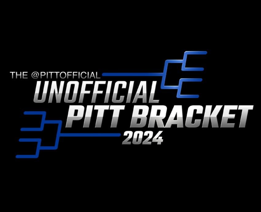 A bracket logo reads The @PittOfficial Unofficial Pitt Bracket 2024