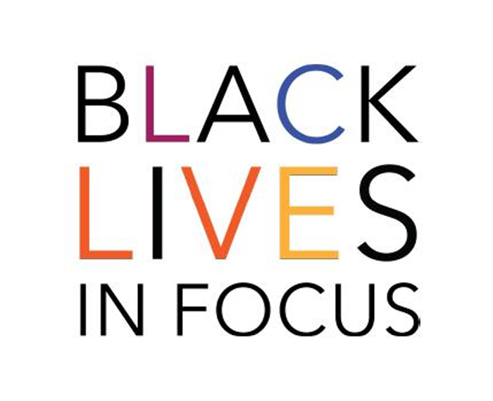 Text: BLACK LIVES IN FOCUS