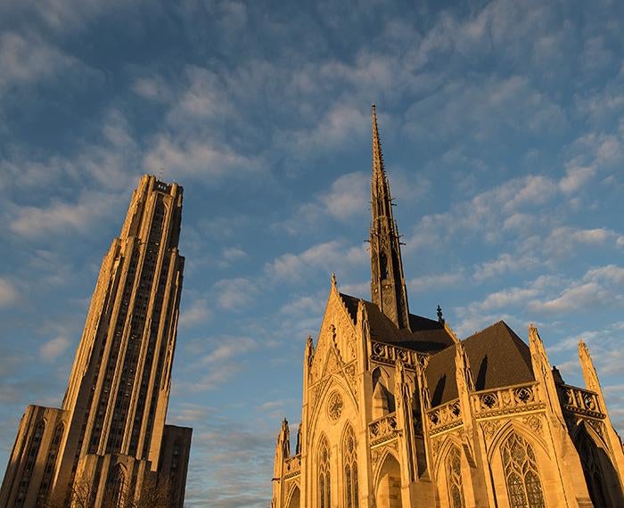 The Cathedral of Learning and Heinz Memorial Chapel
